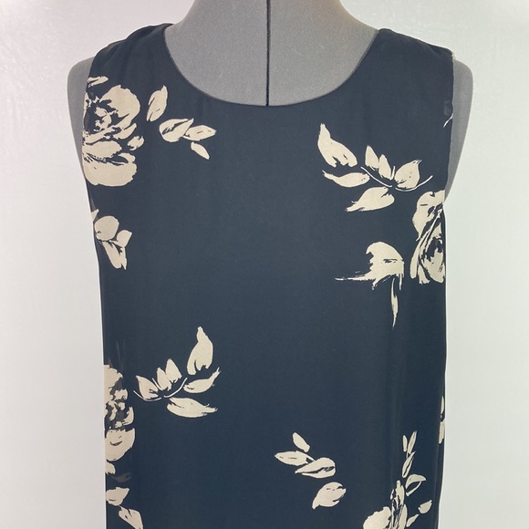 Emma & Michele Black Floral Sleeveless Dress Size PL - Picture 3 of 9